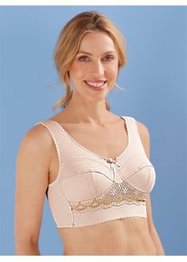 wäschepur WÄSCHEPUR Damen Entlastungs-BH, Gr. 90, beige, 90% Polyamid, 10% Elasthan, BHs