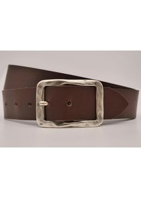 AnnaMatoni Damen Ledergürtel, braun, casual, Gr. 105, unifarben, Rindsleder, Gürtel, mit silberner Schließe