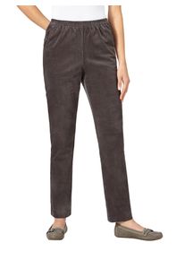 Classic Basics Damen Schlupfhose, grau, Gr. 20, unifarben, 98% Baumwolle, 2% Elasthan, Hosen