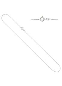 Jobo Damen Goldkette, Weißgold 333, L: 45cm, weiß, Weißgold 333, Halsketten, Ankerkette 333 Weißgold 45 cm 1,3 mm