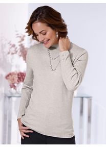 CLASSIC Damen Strickpullover "Pullover", grau, Gr. 38, unifarben, 50% Viskose, 28% Polyester, 22% Polyamid, Pullover