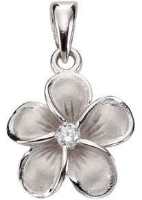 Firetti Damen Ketten-Anhänger "Schmuck Geschenk Silber 925 Halsschmuck Anhänger Blume", Silber 925 (Sterlingsilber), 1,85 g, silber, Silber 925