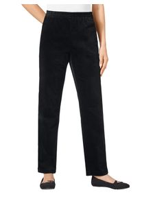 Classic Basics Damen Schlupfhose, schwarz, Gr. 40, unifarben, 98% Baumwolle, 2% Elasthan, Hosen