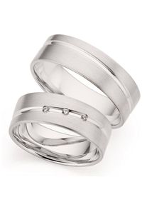 Phoenix PHÖNIX Trauring "Schmuck Geschenk Gold 333 Trauring Ehering LIEBE versch. Varianten", 66, ohne Brillant, Weißgold 333, 6,5mm, weiß, Weißgold 333,