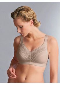 Damen Entlastungs-BH, Swegmark of Sweden, Gr. 100, beige, 90% Baumwolle, 5% Elasthan, 5% Polyamid, BHs