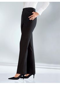 COME ON Damen Bügelfaltenhose, schwarz, Gr. 38, unifarben, 65% Polyester, 32% Viskose, 3% Elasthan, Hosen