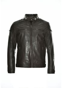 JCC Herren Bikerjacke "31020350", braun, Gr. 52, Obermaterial: 100% Leder, Lamm / Futter: 100% Polyester / Wattierung: 100% Polyester / Ärmelfutter: