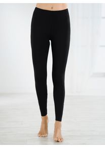 feel good Damen Leggings, Gr. 36, blau, 95% Baumwolle, 5% Elasthan, Meliert:60% Baumwolle, 5% Elasthan, 35% Polyester, unifarben, Hosen