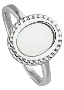 Jobo Damen Fingerring "Ovaler Ring mit Perlmutt", 56, Silber 925 (Sterlingsilber), silber, Silber 925 (Sterlingsilber), Fingerringe, 925 Silber