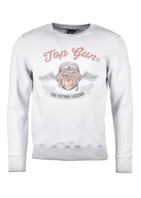 Top Gun Herren Sweater "Smoking Monkey TG20191034", grau, Gr. XL, Obermaterial: 100% Baumwolle, Sweatshirts