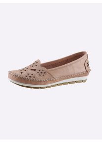 Gemini Damen Slipper, Gr. 42, rot, Glattleder, sportlich, Schuhe