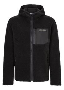 Ziener Herren Fleecejacke "JUHA", schwarz, Gr. 58, Obermaterial: 100% Polyester, Jacken