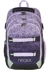 neoxx Kinder Schulrucksack "Active Pro, Glitterally perfect", lila, Polyester, Rucksäcke