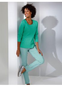 Damen Strickpullover "Lyocell-Baumwoll-Pullover", blau, Gr. 40, CREATION L PREMIUM, unifarben, 70% Lyocell, 30% Baumwolle, Pullover