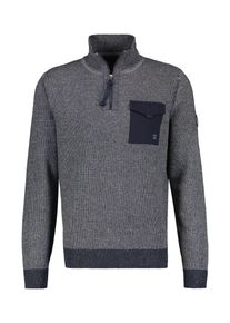 Lerros Herren Strickpullover "Lerros Stricktroyer", blau, Gr. XXXL, 100% Baumwolle, Pullover