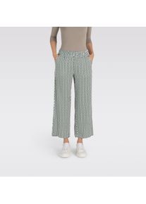 MAC Damen 3/4-Hose "CHIARA CROPPED", grau, modisch, Gr. 46, Obermaterial: 100% Viskose, Hosen, mit weitem, geradem Bein