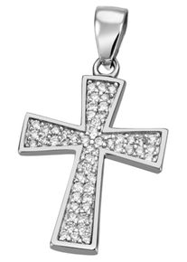 Firetti Damen Ketten-Anhänger "Schmuck Geschenk Silber 925 Halsschmuck Anhänger Kreuz", Silber 925 (Sterlingsilber), 1,50 g, silber, Silber 925