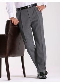 CLASSIC Herren Relaxhose, grau, Gr. 24, unifarben, 54% Polyester, 44% Schurwolle, 2% Elasthan, Hosen