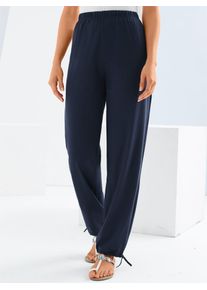 Classic Basics Damen Jerseyhose, blau, Gr. 25, unifarben, 100% Baumwolle, Hosen