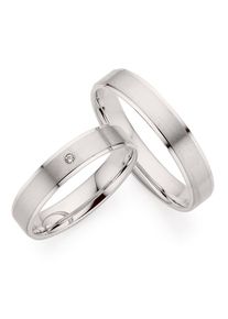 Phoenix PHÖNIX Trauring "Schmuck Geschenk Gold 333 Trauring Ehering LIEBE versch. Varianten", 70, ohne Brillant, Weißgold 333, 4,0mm, weiß, Weißgold 333,