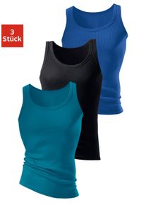 H.I.S. H.I.S Herren Unterhemd "Doppelripp Tanktop", Gr. 3, bunt, Doppelripp, Obermaterial: 100% Baumwolle. Melange in der Packung: 92% Baumwolle, 8%