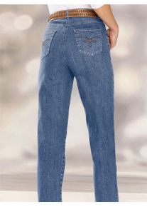 Casual Looks Damen 5-Pocket-Jeans, blau, Gr. 80, unifarben, 78% Baumwolle, 20% Polyester, 2% Elasthan, Jeans
