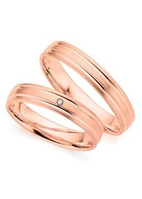 Phoenix PHÖNIX Trauring "Schmuck Geschenk Gold 333 Trauring Ehering LIEBE versch. Varianten", 59, 0,01 ct SI = kleine Einschlüsse mit Brillant, Roségold 333,