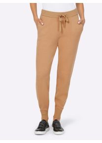 Heine Damen Strickhose, braun, Gr. 48, unifarben, 50% Viskose, 28% Polyester, 22% Polyamid, Hosen