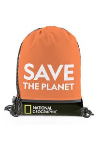 Kulturbeutel "Saturn", National Geographic, orange, Kunstfaser, Taschen, aus recycletem Polyester
