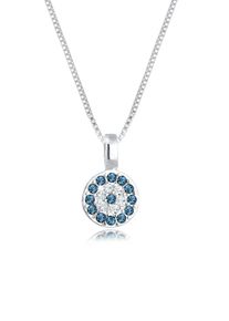 Elli Damen Collierkettchen "Evil Eye Kristalle Basic 925 Silber", 40,mit Steinen, Silber 925 (Sterlingsilber), L: 40cm, silber, Silber 925