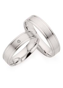 Phoenix PHÖNIX Damen Trauring "Schmuck Geschenk Silber 925 Trauring Ehering LIEBE versch. Varianten", 61, ohne Brillant, Silber 925 (Sterlingsilber), 5mm,