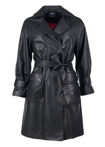 Maze Damen Ledermantel "4202131", schwarz, Gr. S, Obermaterial: 100% Lammleder / Oberteil Innenfutter: 100% Viskose / Unterteil Innenfutter: 100%