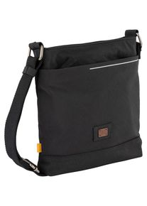 Camel Active Damen Umhängetasche "City", schwarz, Nylon, unifarben, Taschen, passender urbaner Begleiter mit kleinen reflektierenden Details