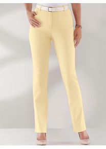 Classic Basics Damen Bequeme Jeans, gelb, Gr. 21, unifarben, 97% Baumwolle, 3% Elasthan, Jeans