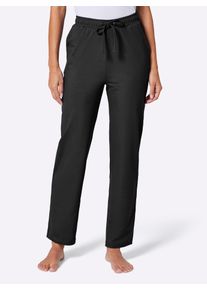 feel good Damen Jogginghose, Gr. 36, schwarz, 95% Baumwolle, 5% Elasthan, unifarben, Hosen