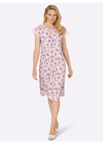 Inspirationen Damen Etuikleid "Druck-Kleid", rosa, Gr. 52, geblümt, gemustert, mehrfarbig, bedruckt, 100% Viskose, Kleider