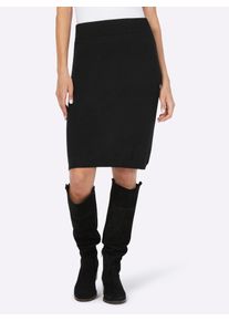 Heine Damen Schlupfrock, schwarz, Gr. 34, unifarben, 50% Viskose, 28% Polyester, 22% Polyamid, Röcke