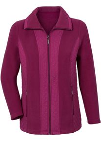 Casual Looks Damen Fleecejacke, pink, Gr. 38, unifarben, 100% Polyester, Jacken