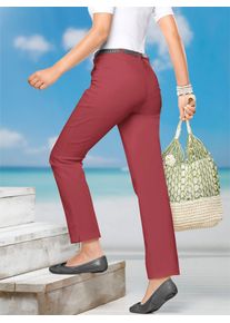Classic Basics Damen Bequeme Jeans, rot, Gr. 19, unifarben, 97% Baumwolle, 3% Elasthan, Jeans
