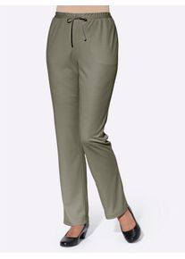 Classic Basics Damen Jerseyhose, grün, Gr. 38, unifarben, 100% Polyester, Hosen