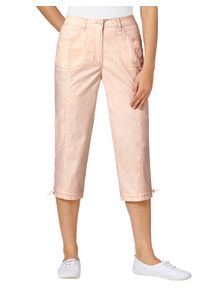 Casual Looks Damen Caprihose, rosa, Gr. 19, unifarben, 98% Baumwolle, 2% Elasthan, Hosen