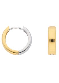 Adelia´s ADELIA ́S Damen Paar Ohrhänger "1 Paar 585 Weißgold Ohrringe / Creolen Ø 13,8 mm", Damen, Gelbgold 585, silber, Gelbgold 585, Ohrringe, 585 Gold