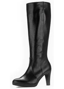 Gabor Damen Stiefel, Gr. 37, schwarz, Kalbsleder, unifarben, elegant, Schuhe