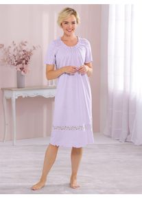 wäschepur WÄSCHEPUR Damen Nachthemd "Nachthemd", Gr. 36, lila, 50% Baumwolle, 50% Modal, unifarben, Kleider