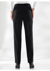 Classic Basics Damen Bügelfaltenhose, schwarz, Gr. 26, unifarben, 100% Polyester, Hosen