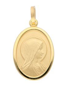 Adelia´s ADELIA ́S Damen Ketten-Anhänger "585 Gold Anhänger Madonna", Gelbgold 585, gold, Gelbgold 585, Schmuckanhänger, 585 Gold Goldschmuck für Damen