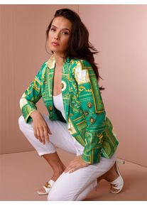 Damen Jackenblazer "Seiden-Baumwoll-Blazer", bunt, Gr. 38, CREATION L PREMIUM, 80% Baumwolle, 20% Seide, Blazer
