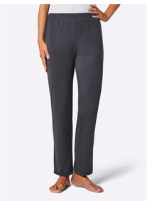 feel good Damen Schlupfhose, Gr. 18, grau, 70% Polyester, 30% Viskose, unifarben, Hosen