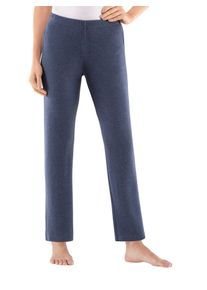 Plantier Damen Homewearpants, Gr. 36, blau, 50% Baumwolle, 50% Polyester, unifarben, Hosen