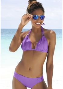 s.Oliver Damen Bikini-Hose "Spain", lila, Gr. 34, unifarben, Microfaser, Microfaser, Badehosen, mit Seitenbändern